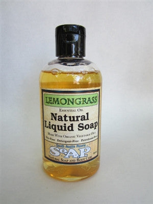 Lemongrass Liquid Soap 8oz.