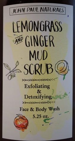 Lemongrass Ginger Detox Face & Body Scrub 5 oz.